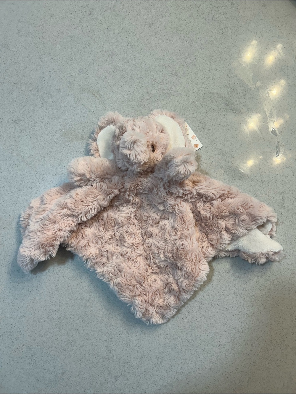 NWT Plush Elephant Lovey Security Blanket - Pink